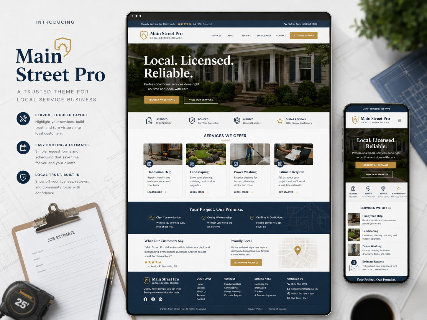 Main Street Pro theme preview