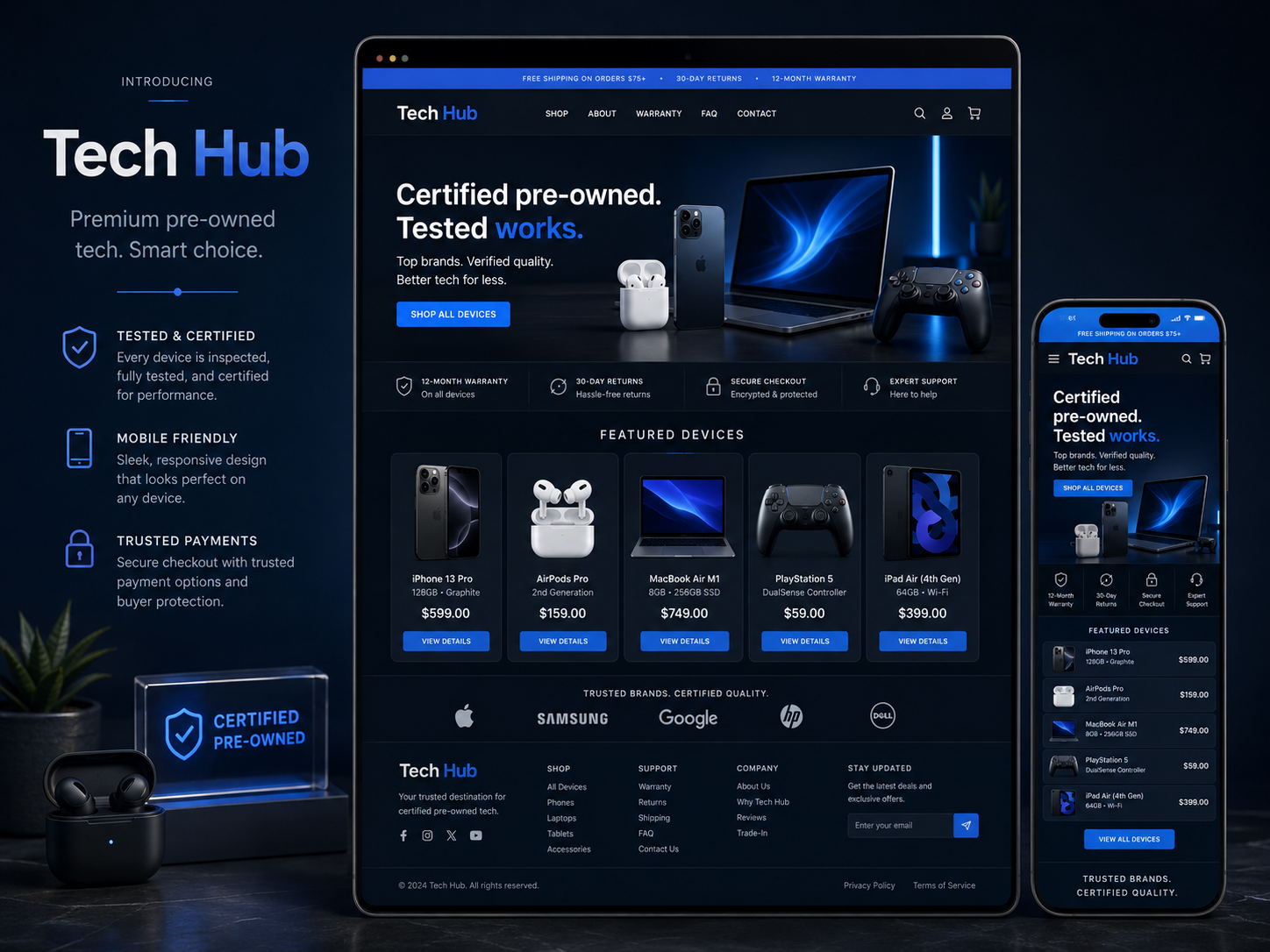 Tech Hub theme preview